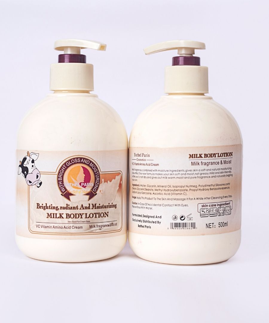 brightening, radiant and moisturizing milk body lotion
