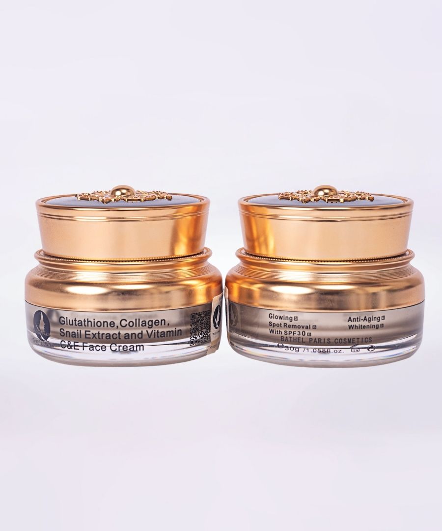 glutathione collagen snail extract and vitamin c&e face cream