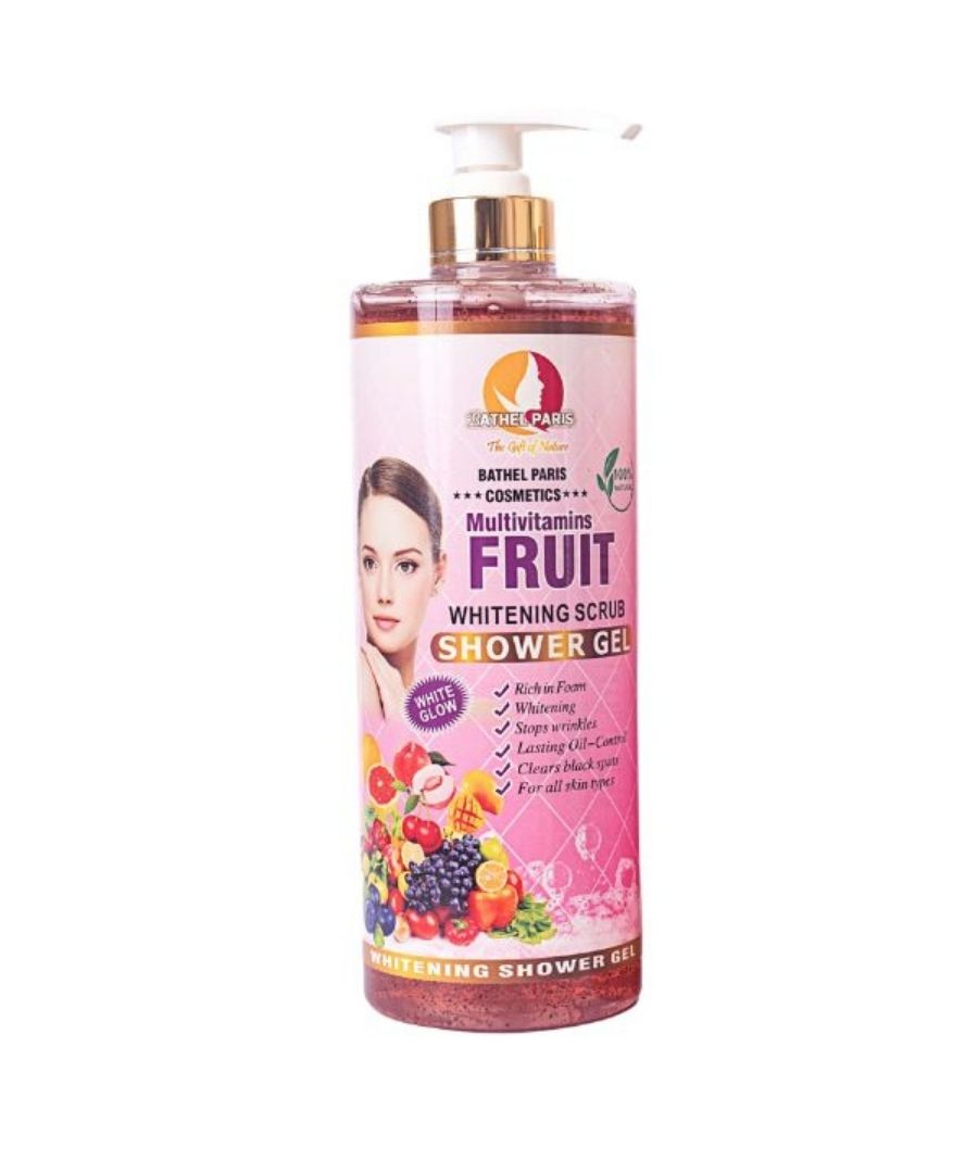 kojic acid whitening scrub shower gel